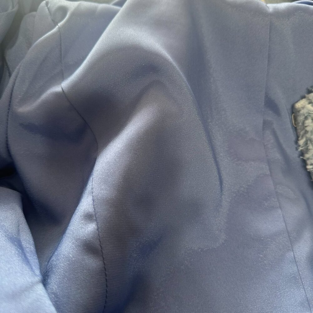 Boston Proper, Vintage jacket, Two tone blue, Size 16 - Picture 12 of 16